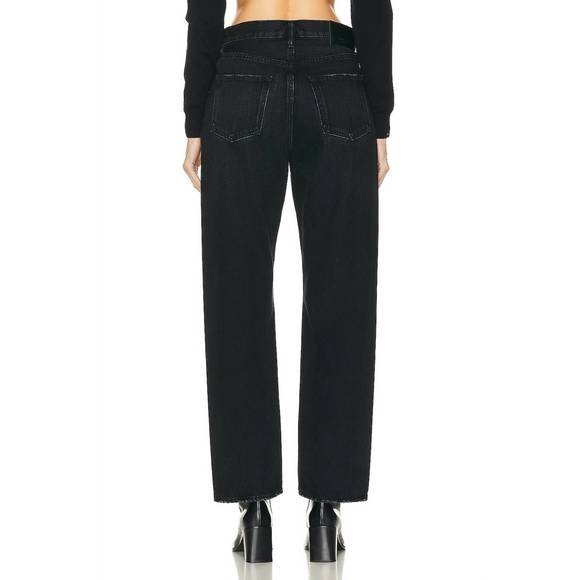 NEW MOUSSY murrieta wide straight jean in black - Picture 3 of 4